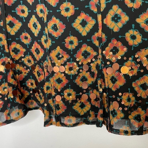 JONES New York printed silk embellished skirt - Picture 4 of 8